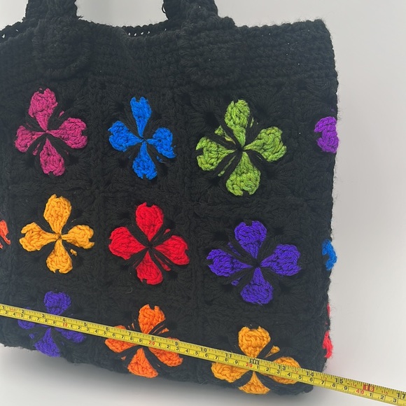 Handmade Boho Crochet Shoulder Bag - Picture 11 of 12